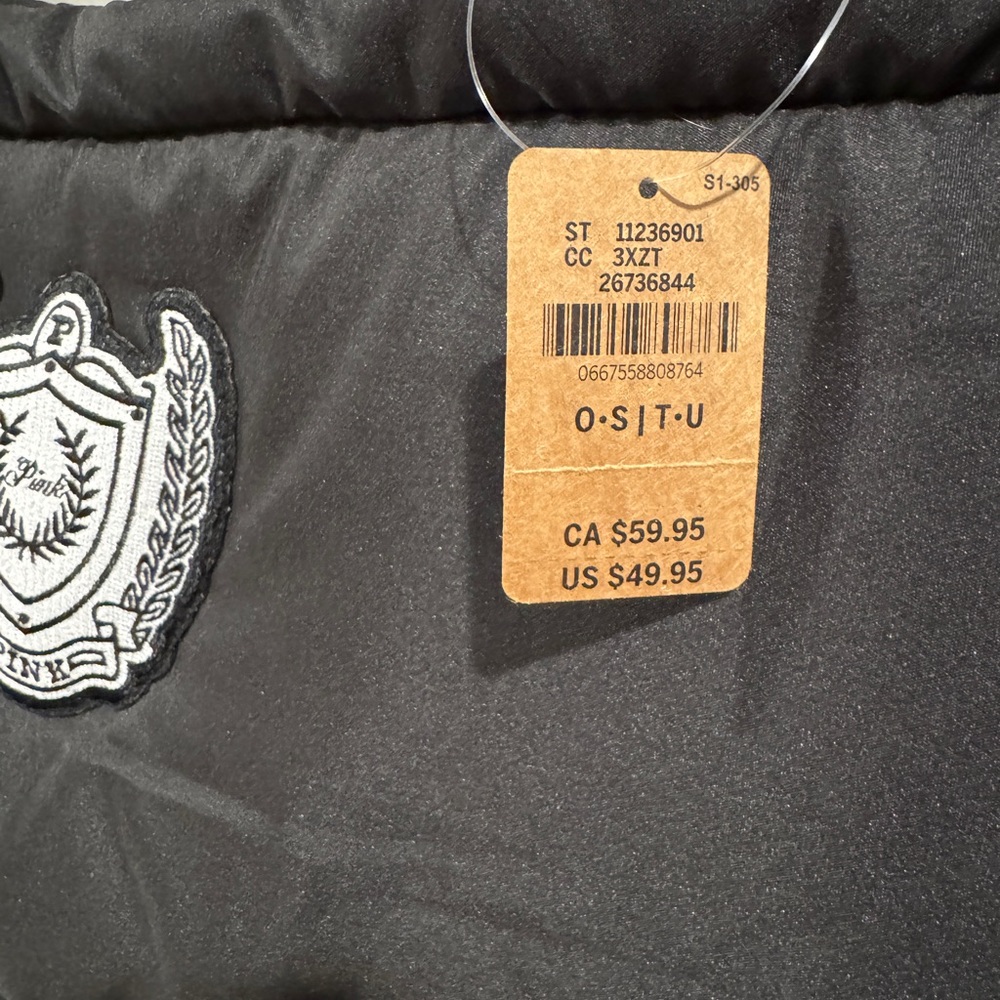 Victoria Secret PINK Black Quilted Tote Bag - Picture 2 of 4